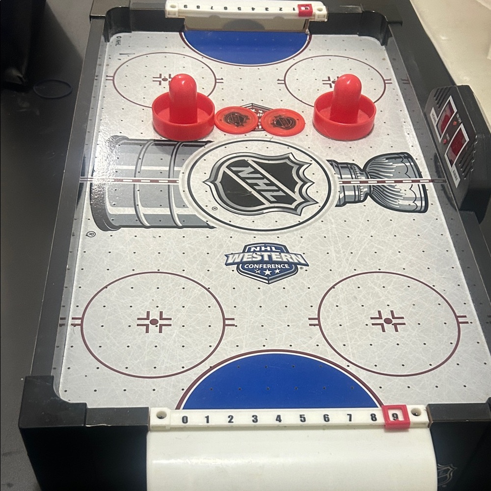 NHL Table Top Mini Air Hockey Battery Operated